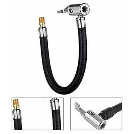 Tuyau de gonflage de pneu de voiture - Tuyau de gonflage Adaptateur de tube d'extension de pompe à air Twisted Tire Air Connection (1/4)