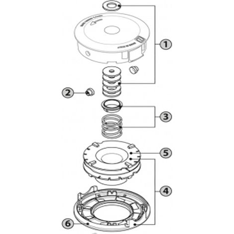 sodipieces - Adaptador de cabeza desbrozadora Tecomec Easy Work Ø109, Ø130 mm, M12 x 1,75 LHF