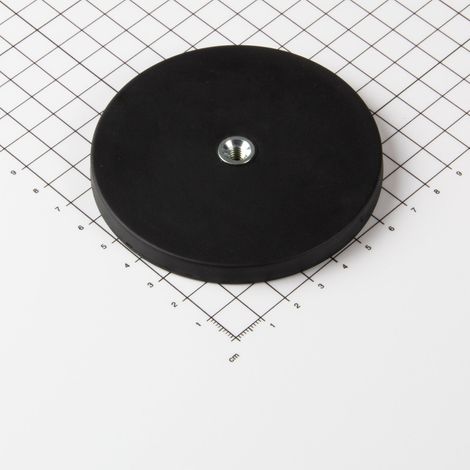 Magna-C Gummiertes Magnetsystem Ø88x8,5mm mit Innengewinde (1/4)
