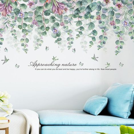 Le voyage des fleurs - Stickers muraux décoratifs - Papier peint artistique (1/5)