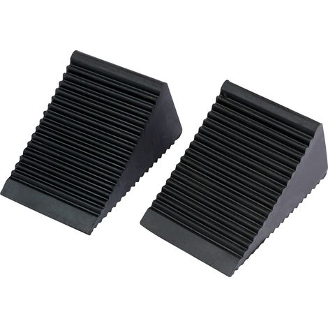 Draper 54500 Heavy-Duty Rubber Wheel Chocks for Vehicle Safety and Stability