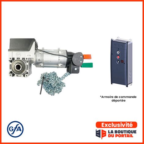 Kit Motorisation Porte Sectionnelle Industrielle 230 V Axe Ø25,4 25M² 90N Elec. Déportée TS 971 GFA