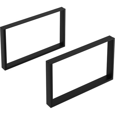 Couchtischgestell Makers 2er-Set 66x40 cm Stahl Schwarz [en.casa]
