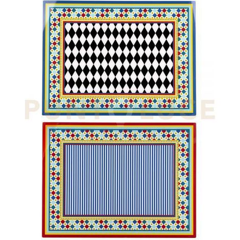 TOVAGLIETTA RIGIDA DISEGNO FOULARD SET DA 2