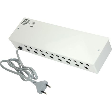 Barre à borne à 6 canaux Eberle EV24 24V prêt à brancher avec rail