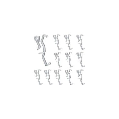 Juego de 12 clips de montaje de plástico transparentes y ocultos (6,3 cm) para cortinas, persianas con efecto madera y madera. - Crezuo (1/4)