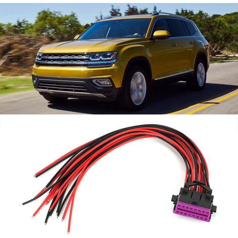 Connecteur OBD2 16 broches mâle vers femelle, câble rallonge adaptateur pour extension, fiche 16Pin, prise diagnostic auto, accessoire voiture. (1/5)