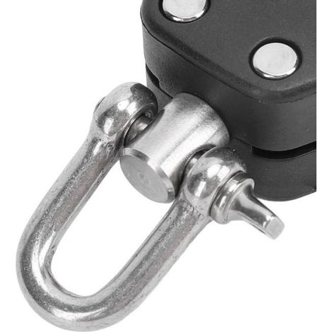 Poulie Marine - Acier Inoxydable Et Nylon - Pour Voilier Kayak Canoë - Diamètre Corde Max 10 mm - 2 Pièces (1/5)
