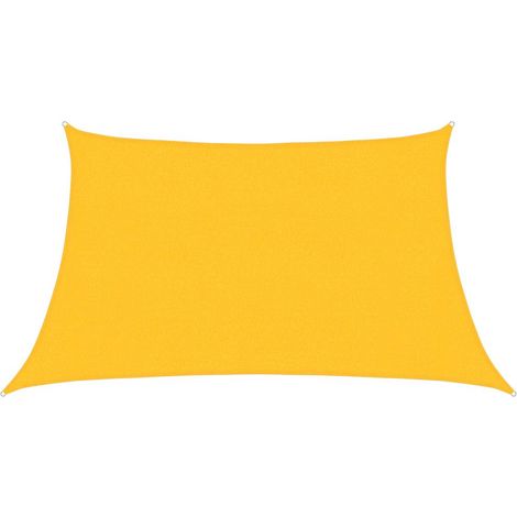 Vela Parasole Telo Ombra Parasole a Vela 160 g/m² Gialla 3/4x2 m in HDPE (1/4)