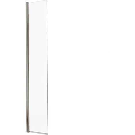 KINEDO - Volet Pivotant pour Paroi Douche Solo 6+ - Verre de Sécurité 6 mm + Profilé Aluminium Chromé - Traité Anti-Calcaire - Fabriqué en France - L.35 cm x H.200 cm - Transparent (1/5)