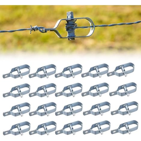 Tendeur Grillage Tendeur de Clôture Tendeurs à Fil Barbelé Tendeur Grillage Acier Galvanisé Tendeur Cloture Tendeur de Cloture 90mm Tendeur de Corde pour Fil de Tension (1/5)