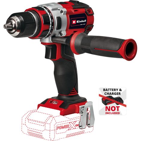 Einhell Perceuse Visseuse sans fil TE-CD 18 Li Brushless - Solo “Power X-Change (18 V, 2 vitesses, Couple : 60 Nm, 20 positions) Livré sans Batterie ni Chargeur (1/4)