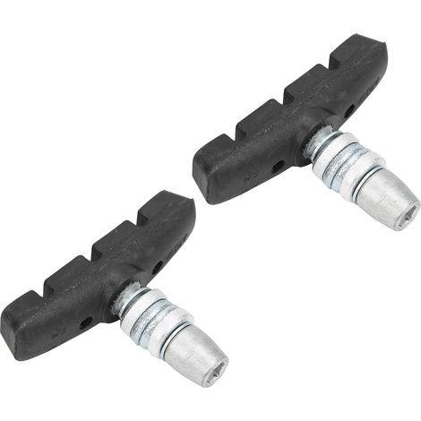 Convient pour les plaquettes de frein de vélo, 1 paire, plaquettes de frein de vélo pliantes de 55 mm, blocs de caoutchouc de frein de type V pour vélo avec écrous, compatible avec DAHON. (1/5)
