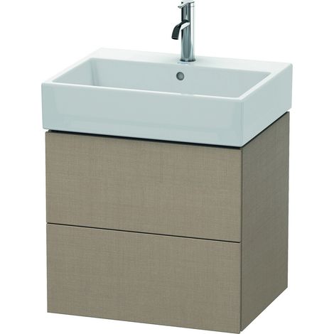 Mueble bajo lavabo L-CUBE 544x584x459mm lino