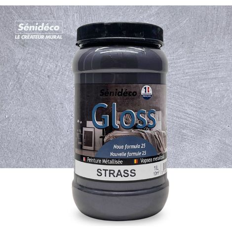 Peinture décorative effet soie - GLOSS 1L pour 10 m²coloris Strass (1/5)