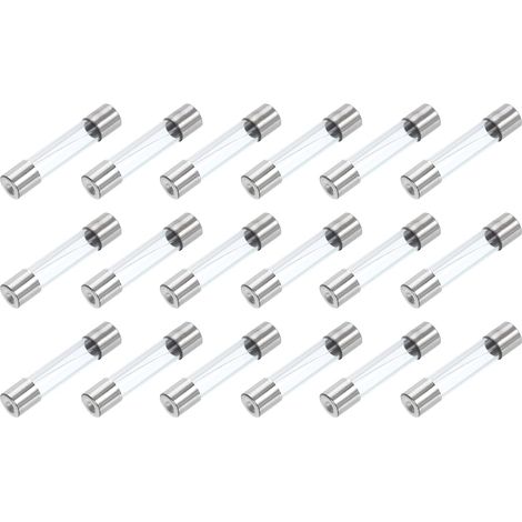 18Pcs Fusibles en Verre Axiaux avec Fil de plombs 6x30mm (F10A) (1/4)