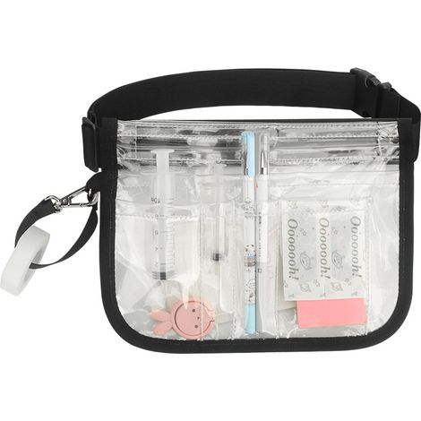 Sac banane d'infirmière (transparent, sans outils) pour ranger le matériel médical