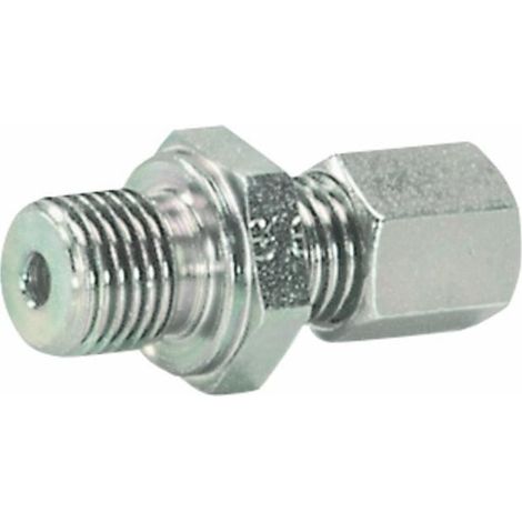 Raccord fileté droit 1/4" X Ø 8 (Lot de 5) (1/2)