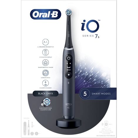 Oral-B iO 7S Adulto Cepillo de dientes oscilante Negro (1/4)
