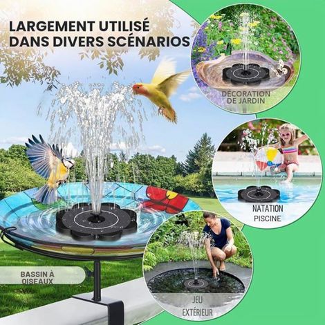 Fontaine Soire 3.5W Fontaine Soire Exterieure de Jardin,2025 Upgrade Pompe Soire Bassin Exterieur avec 8 Buse No FONTAINE DE JARDIN (1/5)