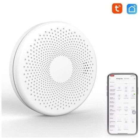Tuya Wifi 2 in 1 Smart Carbon Monoxide Smoke, XU, CO Gas Detector Sound Detectors Flash Light Alarm Function - (1/4)