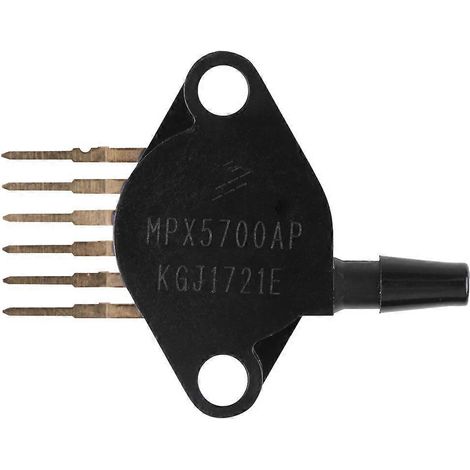 1 Stück Absolutdrucksensor mit integriertem Sensor, 15 bis 700 kPa (2,18 bis 101,5 PSI), MPX5700AP, Schwarz