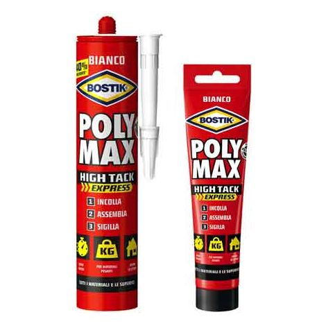 SIGILLANTE 'POLY MAX HIGH TACK EXPRESS BIANCO' BOSTIK 440 gr - Cartuccia - BOSTIK