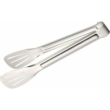 1 Pince Cuisine, Acier Inoxydable 304, Poignée Plastique Antidérapante, pour Barbecue, Cuisson, (1/4)