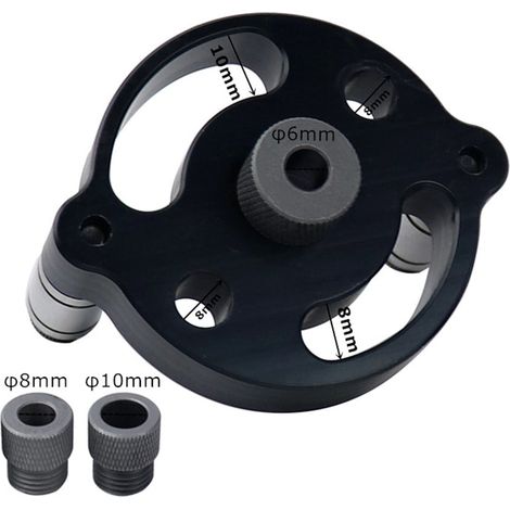 Jig Pour Trous De Poche Vertical - Guide De Perçage Auto-centrant - Pour Menuiserie Bois - 6 mm 8 mm 10 mm - 1 Set (1/5)