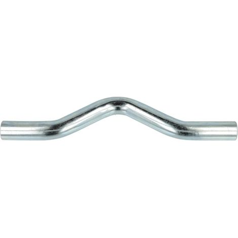 Raccord à sertir en acier C coude à glissière long 15 mm contour M et V