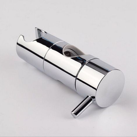 Soporte de ducha de 22 mm de diámetro ajustable, cromado y con diseño ABS, fácil de instalar, apto para barra de ducha (tubo cromado de 22 mm de diámetro). (1/5)