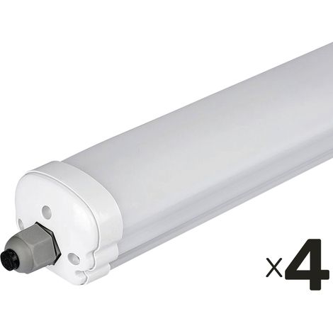 Applique étanche LED V-TAC, 36W, 4320lm, 4500K, 1200mm, 4 pièces
