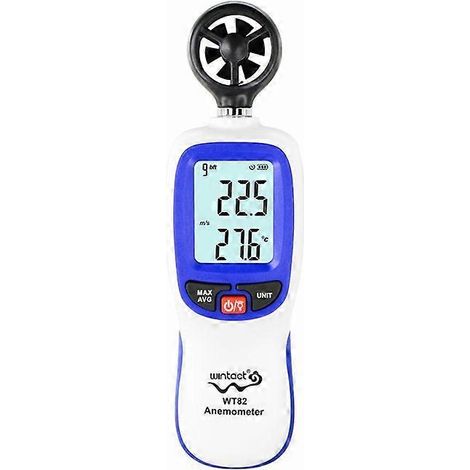 Anémomètre numérique, anémomètre Bluetooth, mesure de la vitesse du vent, ℃/℉ (WT82), Macaron. (1/5)