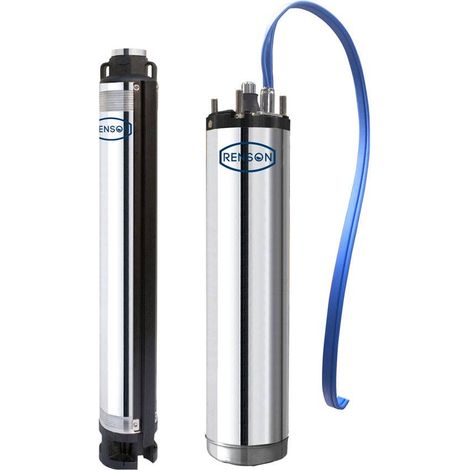 POMPE FORAGE 4'' 100L/MIN 8E TECHNO. MOTEUR EAU TRI 0,75KW RENSON