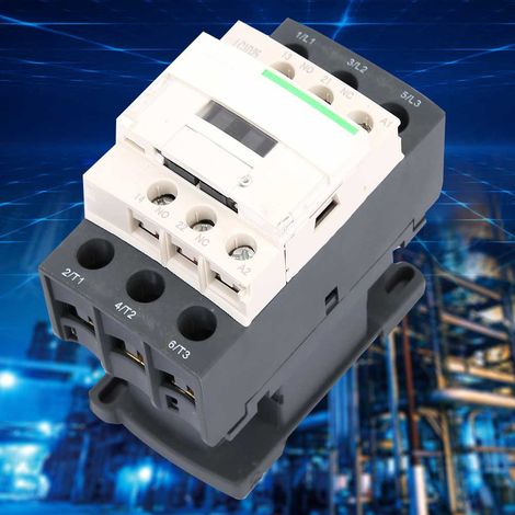 LC1-D NEU Elektrischer 50/60Hz 3-poliger Spulen-Wechselstromschütz 220V 25A (1/5)