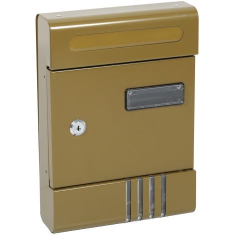 CASSETTA POSTALE 'JASMINE SMALL' cm 20,5x6,5x h 29 - color giallo cromo