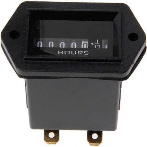 Professional Round Hour Meter for DC 12V-36V Engine Gauge Tester for Boat Auto ATV UTV Snowmobile Lawn Tractor (1/5)