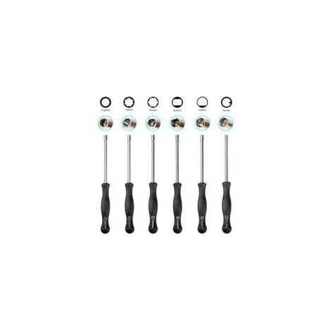 Ensemble de 6 tournevis de réglage de carburateur pour tronçonneuses, débroussailleuses, coupe-bordures et tondeuses à gazon Sears, Poulan, Husqvarna, Weedeater, Echo, Toro, Ryobi, Homelite