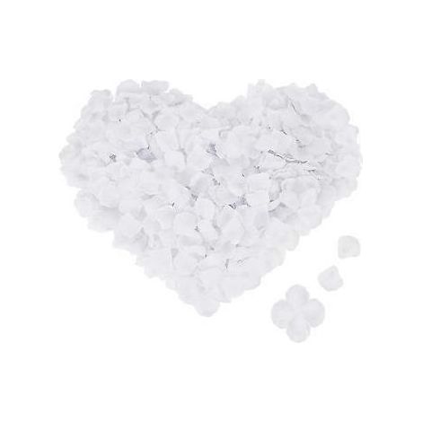 4000 pétales de roses blanches artificielles en soie pour mariage, Saint-Valentin, fête, anniversaire (1/4)
