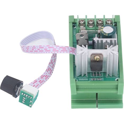 DIN-Schienen-Drehzahlreglermodul für Gleichstrommotoren, 12–55 V PWM-Regler, motorisierter Drehzahlregler, hochpräzises industrielles Treibermodul (1/5)