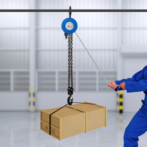 Manuelle Hebewerkzeuge, manuelle Bedienung von Kran mit Handheber, 3m / 9.84ft Kette 2T