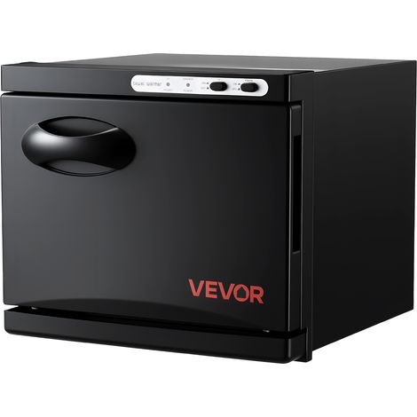 VEVOR Chauffe-serviettes 8 L, Armoire Chauffe-serviettes Capacite 12PCs, avec Clip et Support en Acier inoxydable, pour Spa, Barbier, Manucure, Massage, Salon de Beaute, Salle de Bain, Hotel, Noir (1/5)