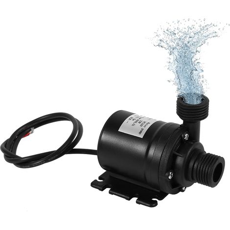 Mini pompe à eau, DC 24V 800L/H 5M Pompe de circulation d'eau chaude Pompe à eau solaire Pompe à eau submersible avec moteur sans balais (1/5)