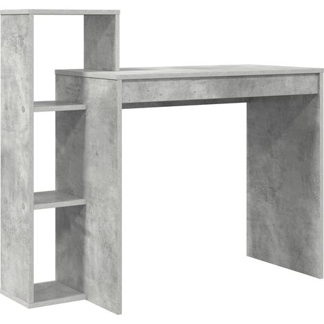 Bureau Gris béton 100 x 40 x 90 cm Bois d'ingénierie vidaXL