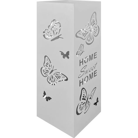 Portaombrelli Interno Esterno Elegante in Metallo Con Ganci Per Ombrellini Design Moderno Modello 6 Antracite