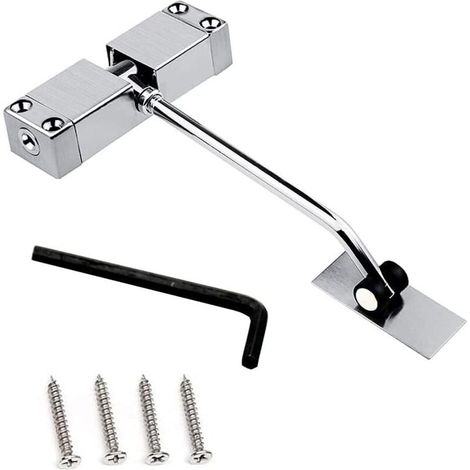 Türschließer, automatischer Federschließer, verstellbarer Türschließer aus Stahl (1/5)