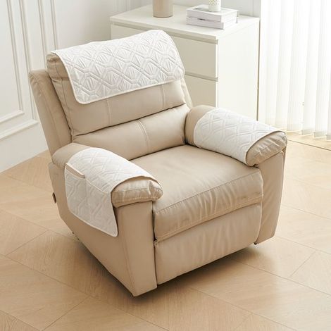 Housse d'accoudoir 3 pièces pour canapé, housse d'accoudoir pour méridienne, housse d'appui-tête, housse antidérapante pour fauteuil, housse de meuble pour canapé (méridienne 1 place) (1/5)