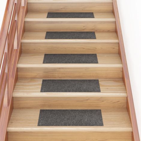 Tapis d'escalier autocollants Rectangulaire 15 pcs,Marchettes d'escalier,Protections d'escalier 60x25 cm DVNEI207858 (1/5)