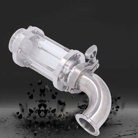 Colliers de serrage sanitaires à montage rapide pour coudes, coudes à 90° de diamètre égal, raccords de tuyauterie en acier inoxydable 304, bagues sanitaires, coudes à 90°, raccords 51 (1/5)