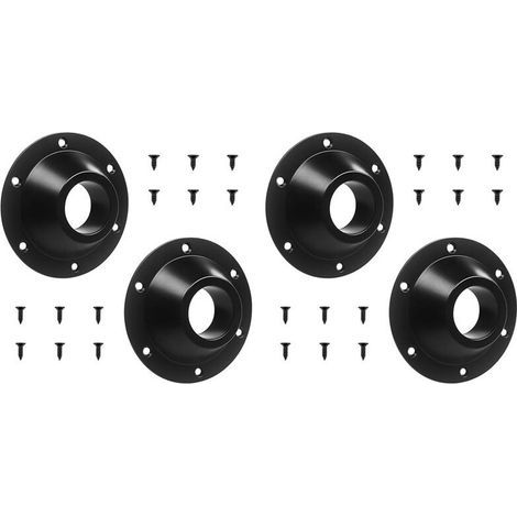 Convient aux pieds de table pour camping-cars (lot de 4), aux pieds de table à colonnes spécifiques pour camping-cars, aux supports de pieds de table encastrés et aux plaques de base. (1/4)